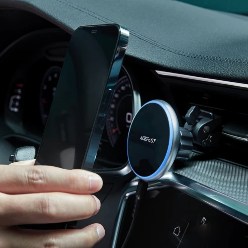 Автотримач з бездротовим ЗП Acefast D3 with MagSafe 15W вентиляційну решітку