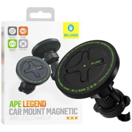 Автотримач з бездротовим ЗП Blueo Ape Legend with MagSafe 15W вентиляційну решітку