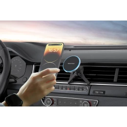 Автотримач з бездротовим ЗП SENTEO M1 Cayman series with MagSafe 15W вентиляційну решітку