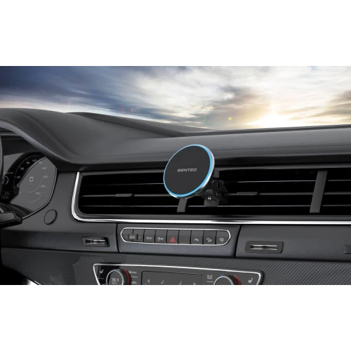 Автотримач з бездротовим ЗП SENTEO M1 Cayman series with MagSafe 15W вентиляційну решітку