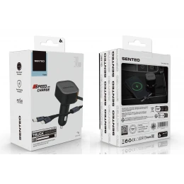 АЗП SENTEO Q-10c USB + USB-C PD/QC 30W 3A (CE Сертификат)