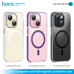 Чохол Hoco AS6 Transparent Anti-Fall Protective  for Apple iPhone 15 | iPhone 16 with MagSafe