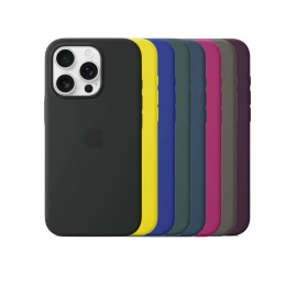 Чохол Silicone Case 1:1 for Apple for iPhone 16 Pro Max with MagSafe animation з кнопкою