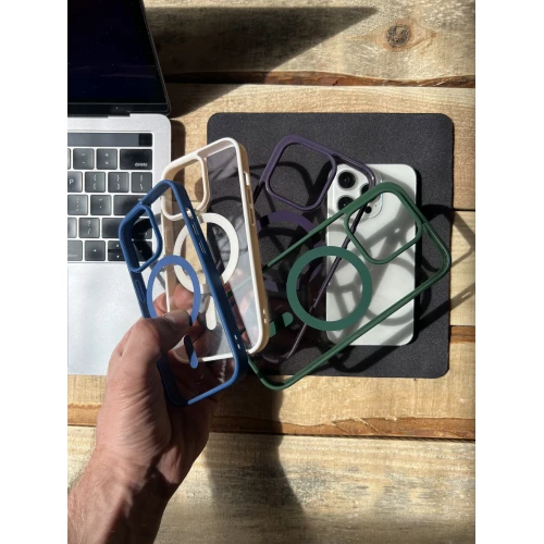 Чохол TPU Clear Color Acryl Case for Apple  iPhone 14 Pro with MagSafe