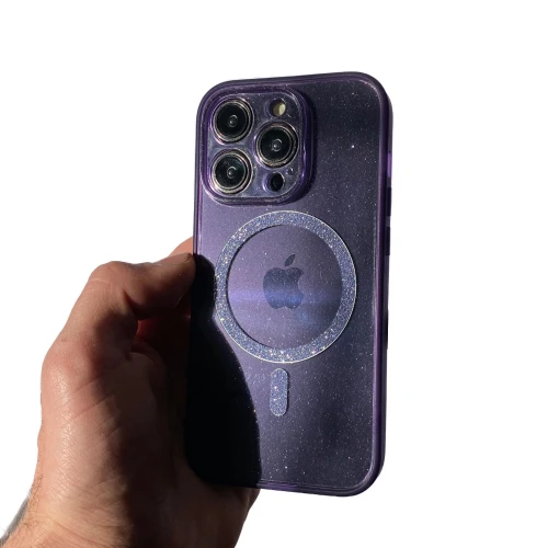 Чохол TPU Sequins Case for Apple  iPhone 14 Pro with MagSafe захист камери