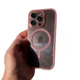 Чохол TPU Sequins Case for Apple for iPhone 14 Pro with MagSafe захист камери