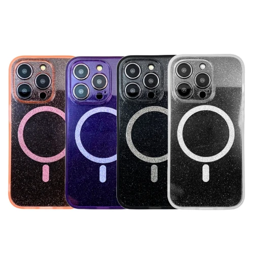 Чохол TPU Sequins Case for Apple  iPhone 14 Pro with MagSafe захист камери