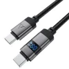 Кабель Acefast C15-03 with display 60W 3A Type-C to Type-C 1.2m