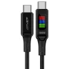 Кабель Acefast C7-03 with display 3A Type-C to Type-C 1.2m