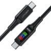 Кабель Acefast C7-03 with display 3A Type-C to Type-C 1.2m