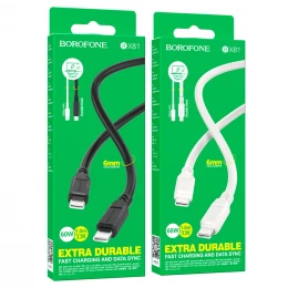 Кабель Borofone BX81 PD 60W Type-C to Type-C 1m