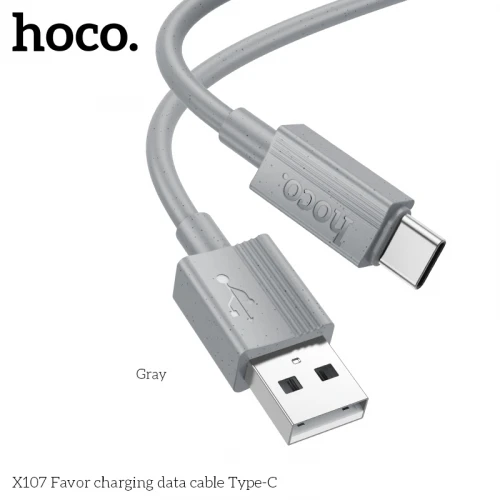 Кабель Hoco X107 Favor USB to Type-C 1m