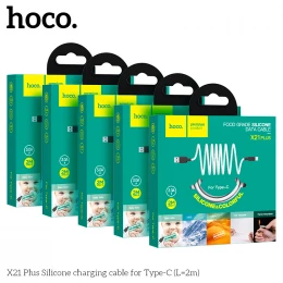Кабель Hoco X21 Plus Silicone USB to Type-C 2m