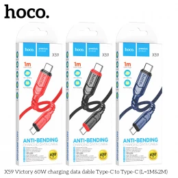 Кабель Hoco X59 Victory 60W Type-C to Type-C 1m