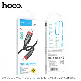 Кабель Hoco X59 Victory 60W Type-C to Type-C 1m