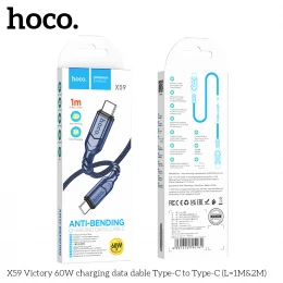 Кабель Hoco X59 Victory 60W Type-C to Type-C 1m