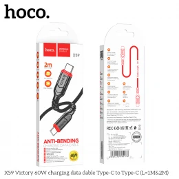 Кабель Hoco X59 Victory 60W Type-C to Type-C 2m