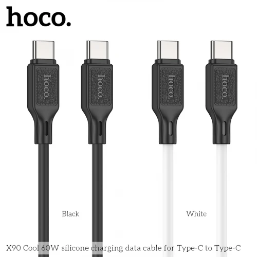 Кабель Hoco X90 Silicone 60W Type-C to Type-C 1m