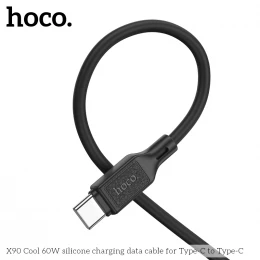 Кабель Hoco X90 Silicone 60W Type-C to Type-C 1m