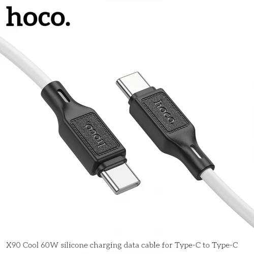 Кабель Hoco X90 Silicone 60W Type-C to Type-C 1m