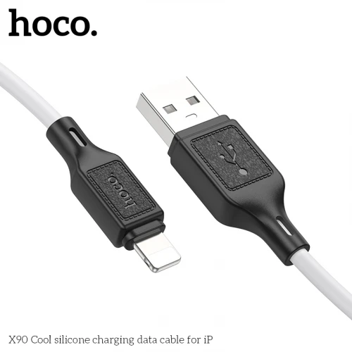 Кабель Hoco X90 Silicone USB to Lightning 1m