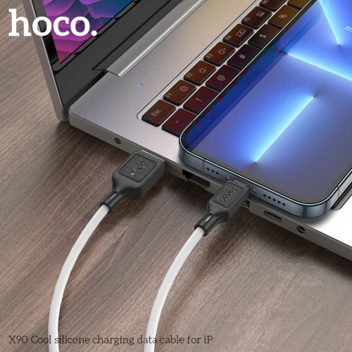 Кабель Hoco X90 Silicone USB to Lightning 1m