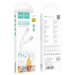 Кабель Hoco X97 Silicone 60W Type-C to Type-C 1m