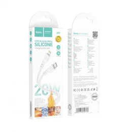 Кабель Hoco X97 Silicone PD 20W Type-C to Lightning 1m