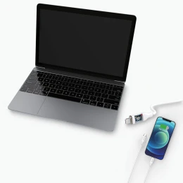 Кабель SENTEO SL-02 Silicone PD 3.0 Type-C to Lightning кабель MFI з сертифікатом CE