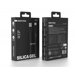 Кабель SENTEO SL-03 Silica Gel 3A USB to Lightning 1m