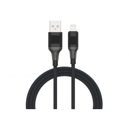 Кабель SENTEO SM-05 Onyx series 2.4A USB to Lightning 1m