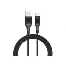 Кабель SENTEO SM-05 Onyx series 3A USB to Type-C 1m