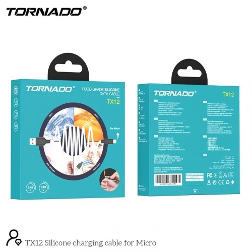 Кабель Tornado TX12 Silicone USB to Micro 1m