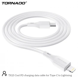 Кабель Tornado TX25 PD 20W 3A Type-C to Lightning 1m