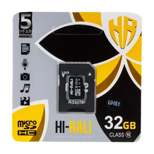 Карта пам'яті microSDHC Hi-Rali 32Gb UHS-1 10 class