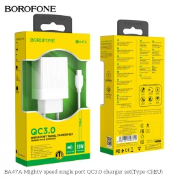 МЗП 1Port Borofone BA47A USB QC3.0 USB to Type-C