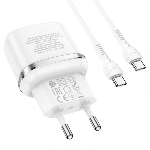МЗП 1Port Hoco N24 USB-C PD 20W Type-C to Type-C