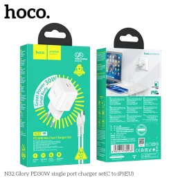 МЗП 1Port Hoco N32 USB-C PD 30W Type-C to Lightning