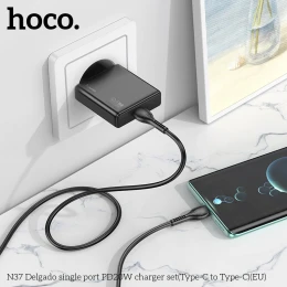 МЗП 1Port Hoco N37 Delgado USB-C PD 20W Type-C to Type-C