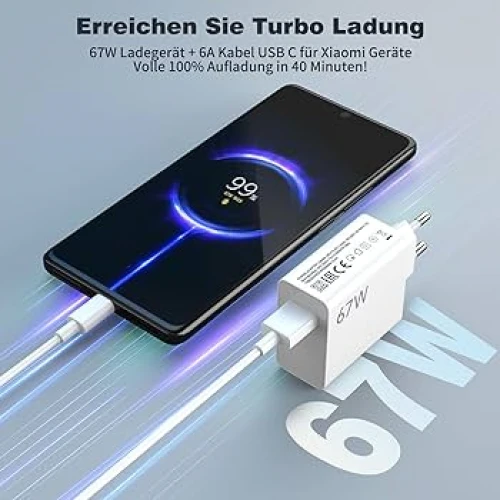 МЗП 1Port Xiaomi MDY-M13-EF USB-C 67W Type-C to Type-C Original China