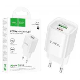МЗП 2Port Hoco C147A Charm USB+USB-C QC 3.0 PD 20W