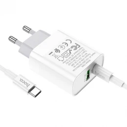 МЗП 2Port Hoco C80A USB+USB-C QC 3.0 PD 20W Type-C to Type-C