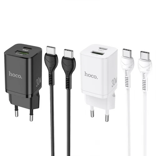 МЗП 2Port Hoco N13 USB+USB-C 3A PD/QC3.0 30W Type-C to Type-C