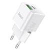 МЗП 2Port Hoco N20 USB+USB-C 3A PD/QC3.0 20W Type-C to Lightning