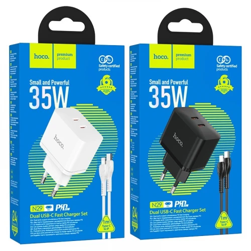 МЗП 2Port Hoco N29 2USB-C PD 35W Type-C to Lightning