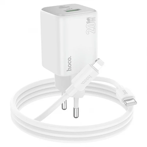 МЗП 2Port Hoco N41 USB+USB-C PD 20W Type-C to Lightning