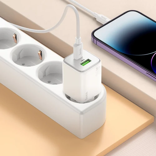 МЗП 2Port Hoco N41 USB+USB-C PD 20W Type-C to Type-C