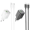 МЗП 2Port Hoco N41 USB+USB-C PD 20W Type-C to Type-C