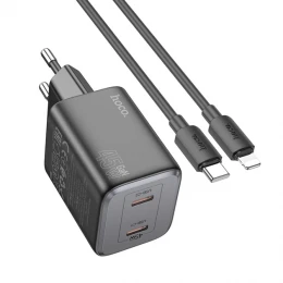 МЗП 2Port Hoco N42 2USB-C PD 45W Type-C to Lightning