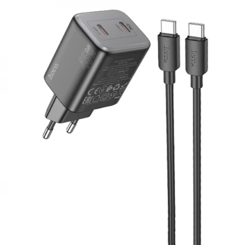 МЗП 2Port Hoco N42 2USB-C PD 45W Type-C to Type-C
